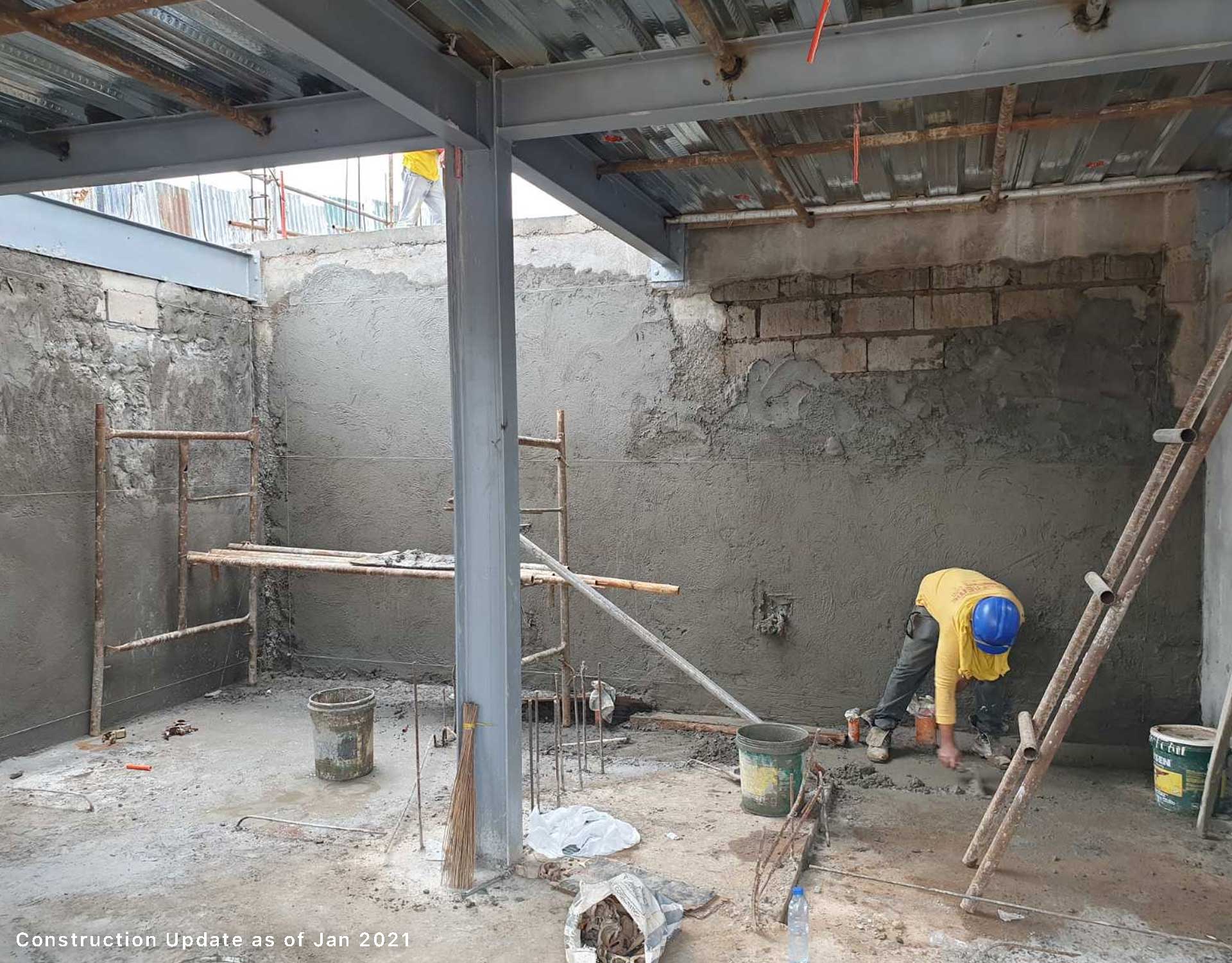 Construction Update as of Jan 2021